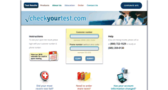Desktop Screenshot of checkyourtest.com